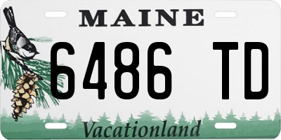 ME license plate 6486TD