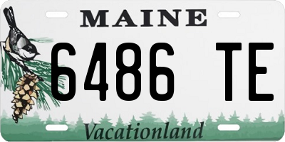 ME license plate 6486TE