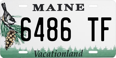 ME license plate 6486TF
