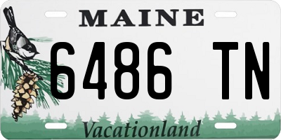 ME license plate 6486TN