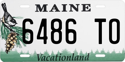 ME license plate 6486TO