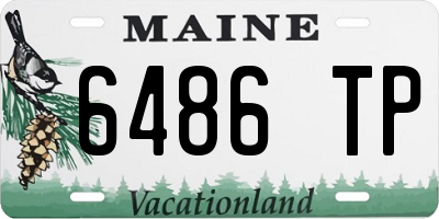 ME license plate 6486TP
