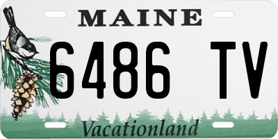 ME license plate 6486TV