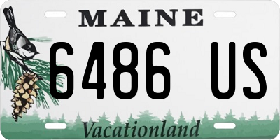 ME license plate 6486US