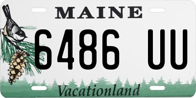 ME license plate 6486UU