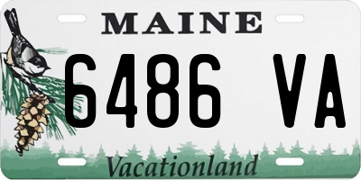 ME license plate 6486VA