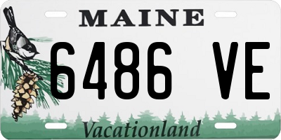 ME license plate 6486VE