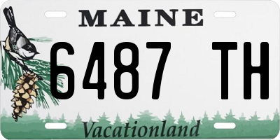 ME license plate 6487TH