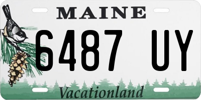 ME license plate 6487UY