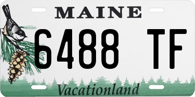 ME license plate 6488TF