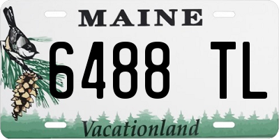 ME license plate 6488TL