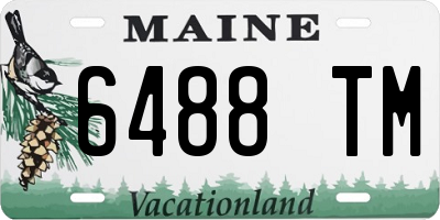 ME license plate 6488TM