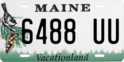 ME license plate 6488UU