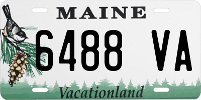 ME license plate 6488VA
