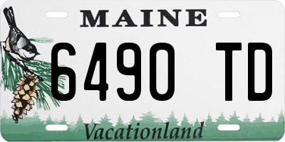 ME license plate 6490TD