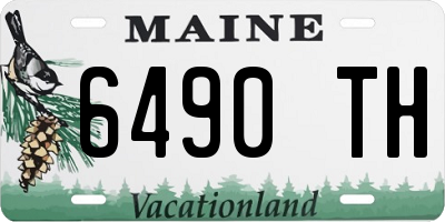 ME license plate 6490TH