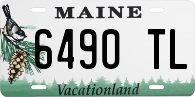 ME license plate 6490TL