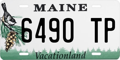 ME license plate 6490TP