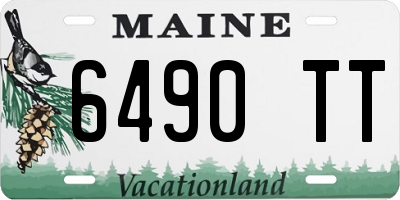 ME license plate 6490TT