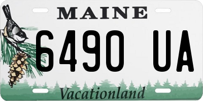 ME license plate 6490UA