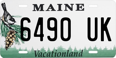 ME license plate 6490UK