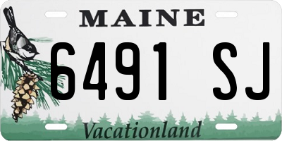ME license plate 6491SJ