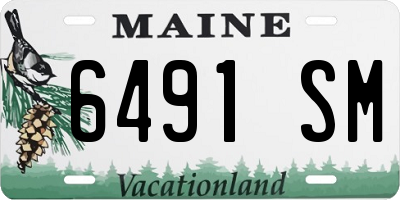 ME license plate 6491SM