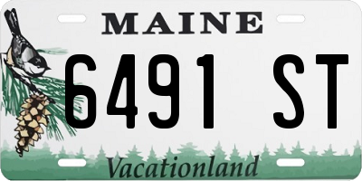 ME license plate 6491ST