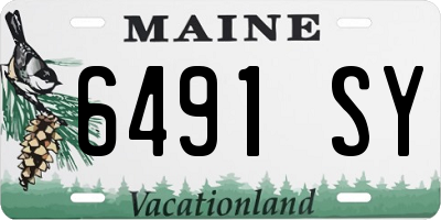 ME license plate 6491SY