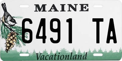 ME license plate 6491TA