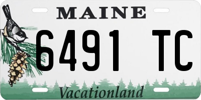ME license plate 6491TC