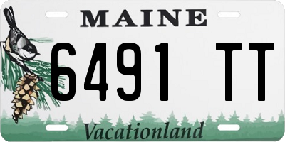 ME license plate 6491TT