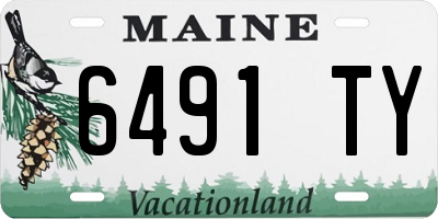 ME license plate 6491TY