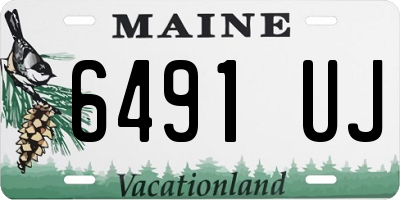 ME license plate 6491UJ