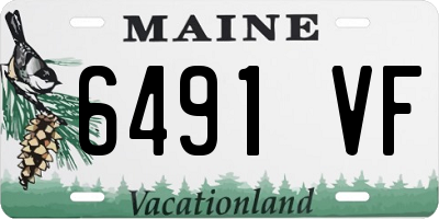 ME license plate 6491VF