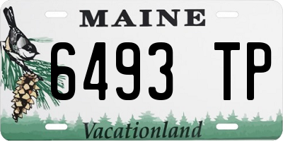 ME license plate 6493TP
