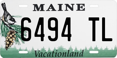 ME license plate 6494TL