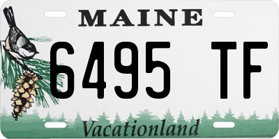 ME license plate 6495TF