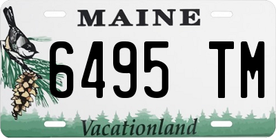 ME license plate 6495TM