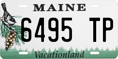 ME license plate 6495TP