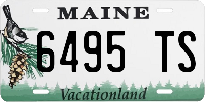 ME license plate 6495TS