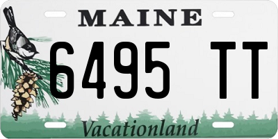 ME license plate 6495TT