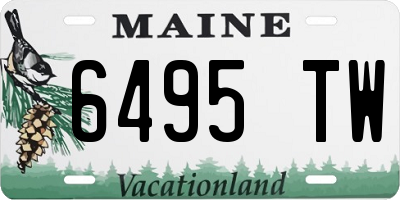 ME license plate 6495TW