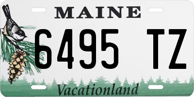 ME license plate 6495TZ