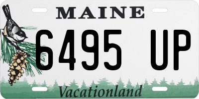 ME license plate 6495UP