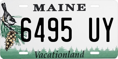 ME license plate 6495UY