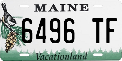 ME license plate 6496TF