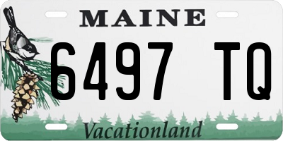 ME license plate 6497TQ