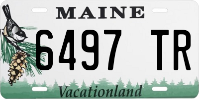 ME license plate 6497TR