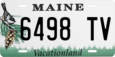 ME license plate 6498TV